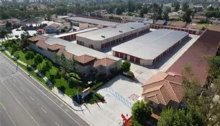 Price Self Storage Rancho Cucamonga Arrow Route aerial view of the facility