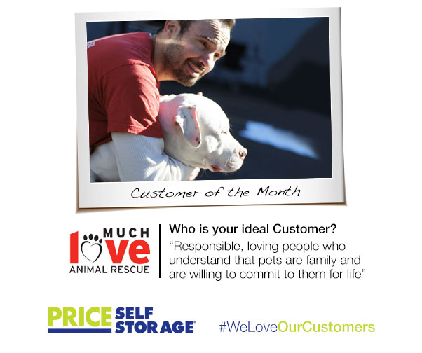 Price Self Storage Customer of the Month: Much Love Animal Rescue