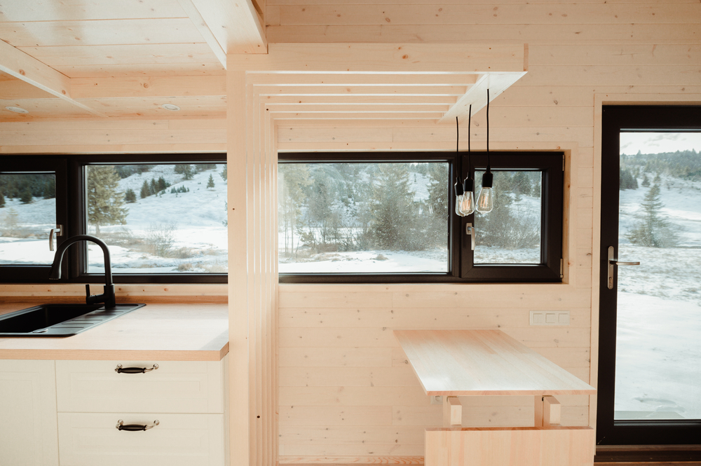 pull down table tiny home