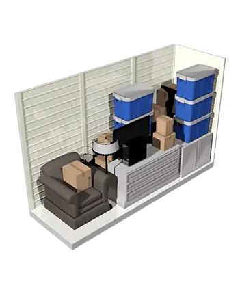 5x15 storage unit section