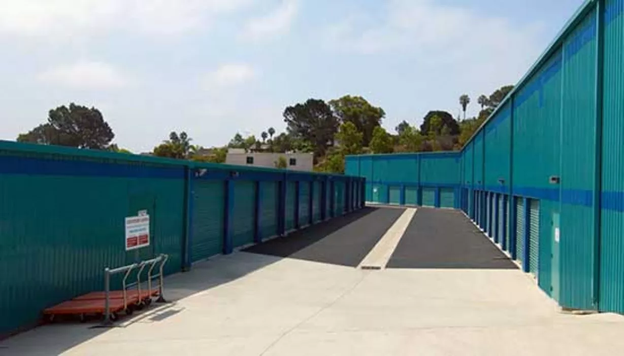 Price Self Storage Solana Beach drive up storage units section