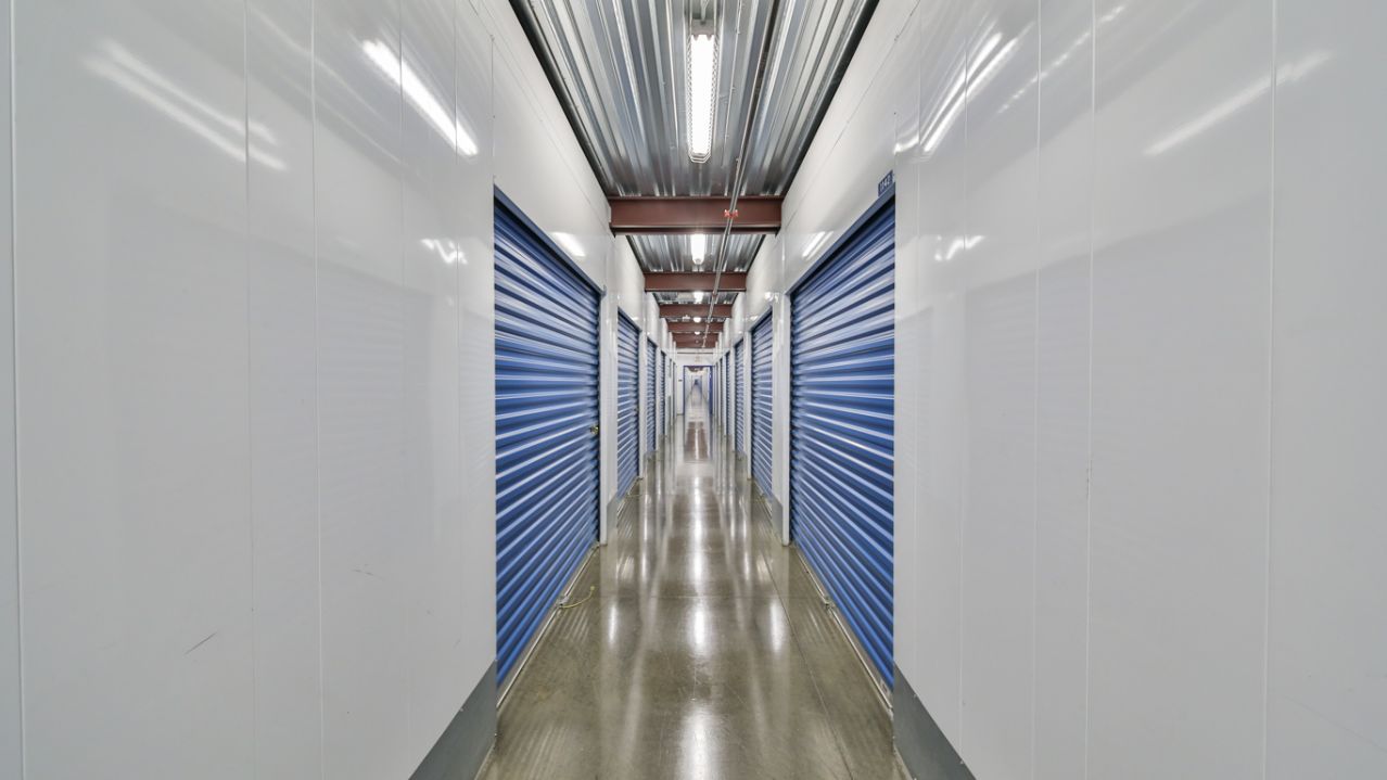 Price Self Storage National Blvd large hallway access
