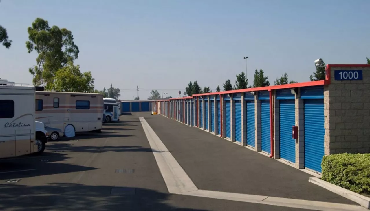 Price Self Storage Azusa outside RV, boat and vehicle parking and drive up storage units