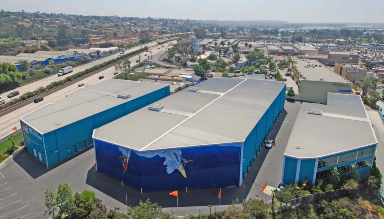 Price Self Storage Pacific Beach aerial view of the facility