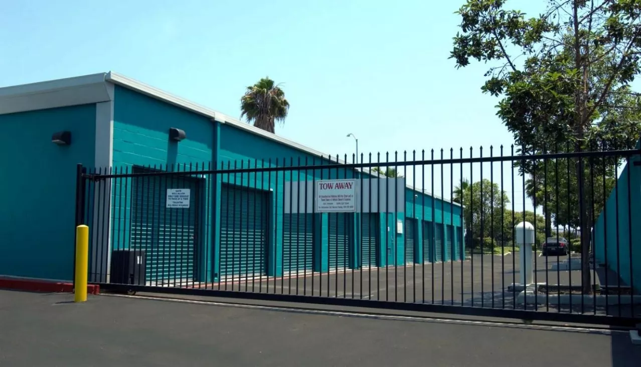 Price Self Storage Pacific Beach computerized security gate to the property