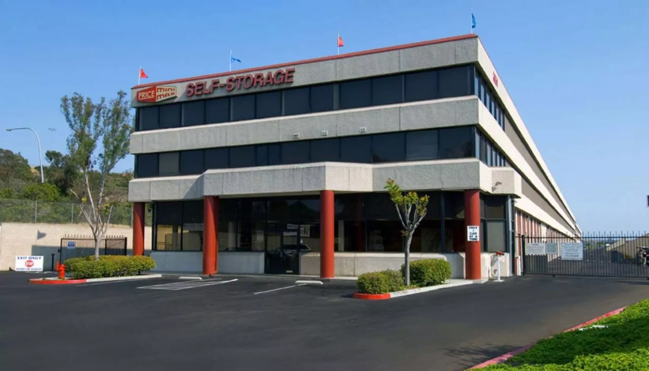 Price Self Storage Murphy Canyon Rd facility rental office building entrance