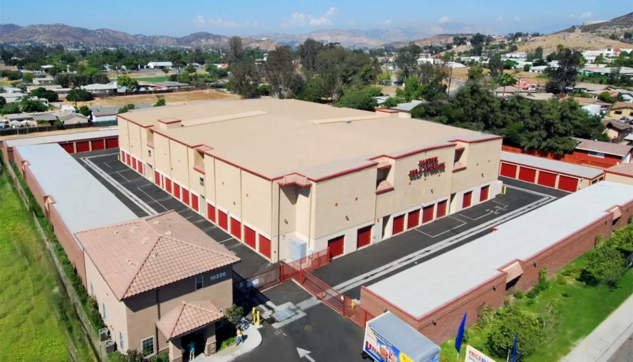 Price Self Storage Santee aerial view of the facility