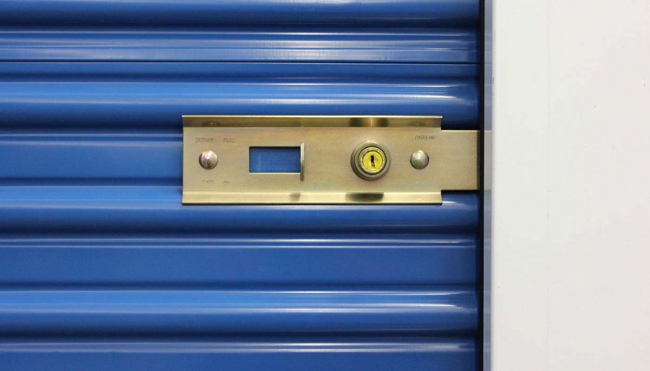 Price Self Storage Walnut Creek security cylinder lock hasp