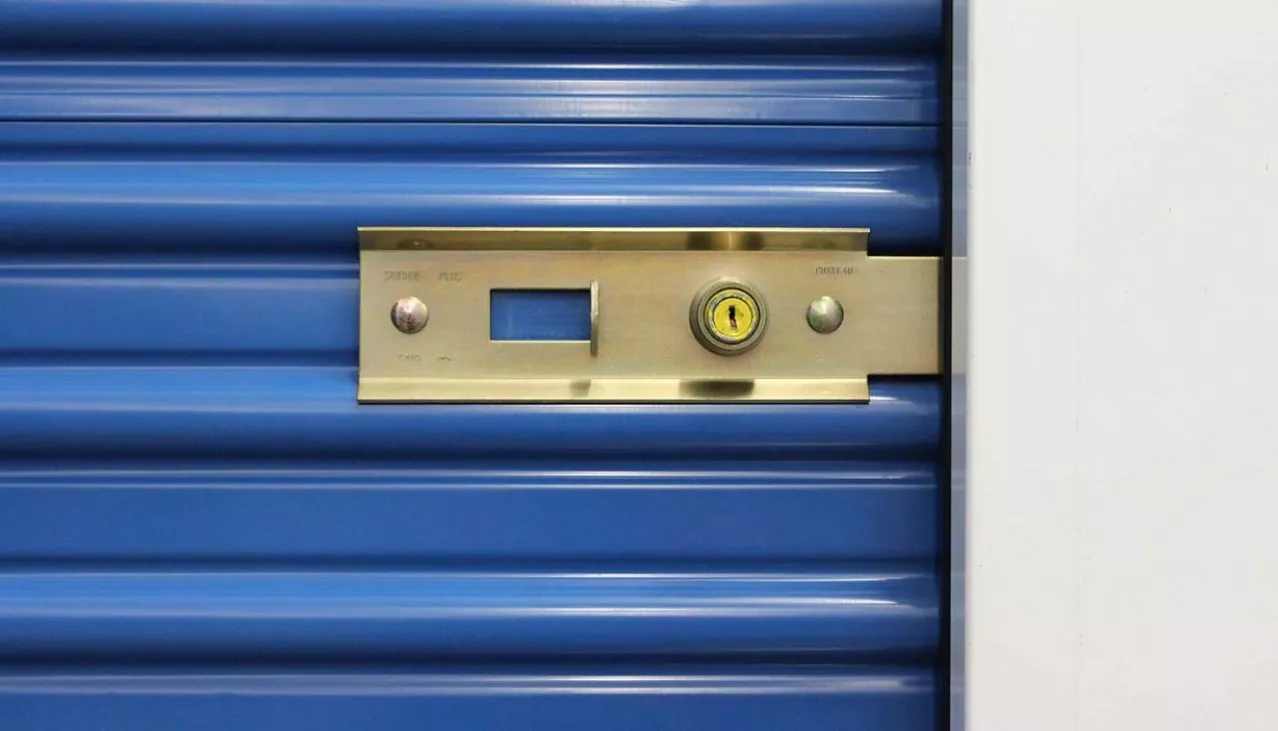 Price Self Storage Walnut Creek security cylinder lock hasp