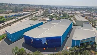Price Self Storage Pacific Beach aerial view of the facility